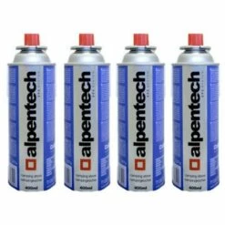 Cartouche Gaz Camping 4 X 227g Alpentech Butane UN2037 Recharges Pour Désherbeurs Réchauds Et Lampes Camping