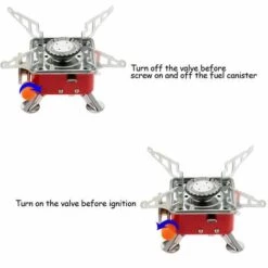 TOMSHOO Portable Pliable Exterieur Backpacking Gaz Butane Camping Pique-nique Poele Bruleur 2800W -Pas Cher Réchaud Boutique 13238195 3