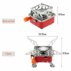 TOMSHOO Portable Pliable Exterieur Backpacking Gaz Butane Camping Pique-nique Poele Bruleur 2800W -Pas Cher Réchaud Boutique 13238195 4