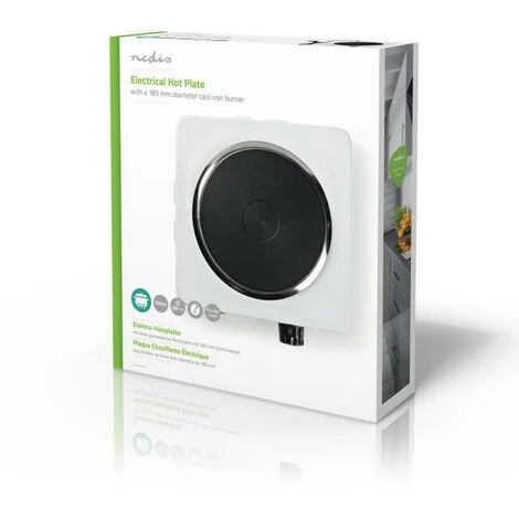 NEDIS Plaque Chauffante Électrique 1500W 185 Mm Protection Contre La Surchauffe 7 NEDIS Plaque Chauffante Électrique 1500W 185 Mm Protection Contre La Surchauffe – Image 5