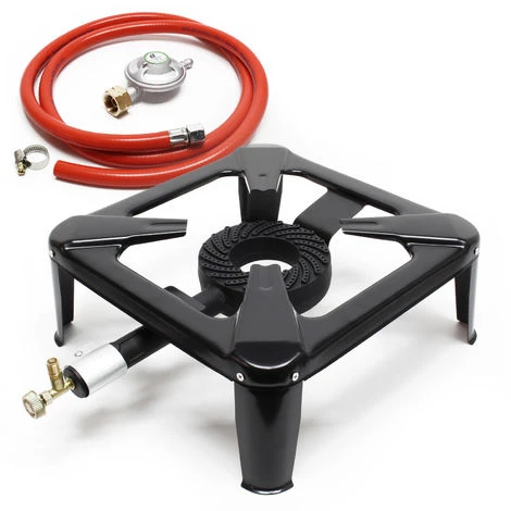 WILTEC Set Réchaud à Gaz Tuyau Pressostat 28mbar Outdoor Camping Régulateur De Pression Standard Italien 3 WILTEC Set Réchaud à Gaz Tuyau Pressostat 28mbar Outdoor Camping Régulateur De Pression Standard Italien