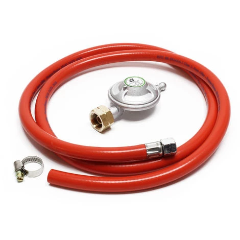 WILTEC Set Réchaud à Gaz Tuyau Pressostat 28mbar Outdoor Camping Régulateur De Pression Standard Italien 4 WILTEC Set Réchaud à Gaz Tuyau Pressostat 28mbar Outdoor Camping Régulateur De Pression Standard Italien – Image 2