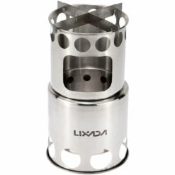 LIXADA Poele A Bois Pliant En Acier Inoxydable, Pique-Nique De Camping En Plein Air -Pas Cher Réchaud Boutique 18358291 3
