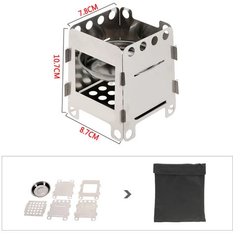 LIXADA Poele A Bois Leger En Plein Air Pour Camping, Avec Sac De Rangement 4 LIXADA Poele A Bois Leger En Plein Air Pour Camping, Avec Sac De Rangement – Image 2