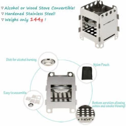 LIXADA Poele A Bois Leger En Plein Air Pour Camping, Avec Sac De Rangement 9 LIXADA Poele A Bois Leger En Plein Air Pour Camping, Avec Sac De Rangement -Pas Cher Réchaud Boutique 18358319 3