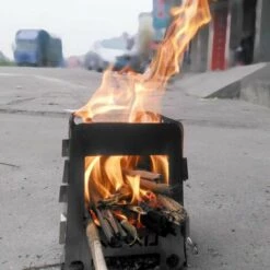 LIXADA Poele A Bois Leger En Plein Air Pour Camping, Avec Sac De Rangement 10 LIXADA Poele A Bois Leger En Plein Air Pour Camping, Avec Sac De Rangement -Pas Cher Réchaud Boutique 18358319 4