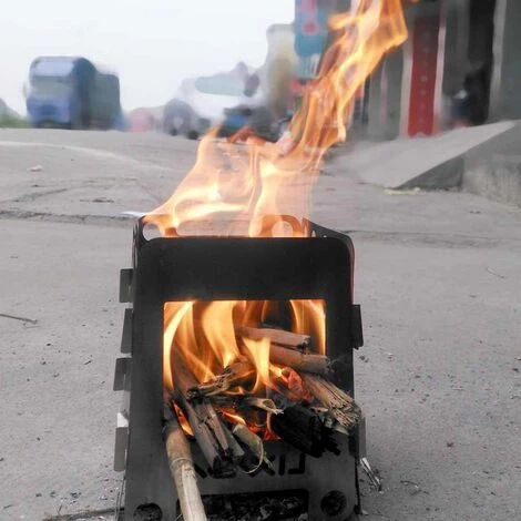 LIXADA Poele A Bois Leger En Plein Air Pour Camping, Avec Sac De Rangement 6 LIXADA Poele A Bois Leger En Plein Air Pour Camping, Avec Sac De Rangement – Image 4