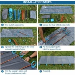 ASUPERMALL Lit De Camping Exterieur, Alliage D'Aluminium -Pas Cher Réchaud Boutique 18376771 4