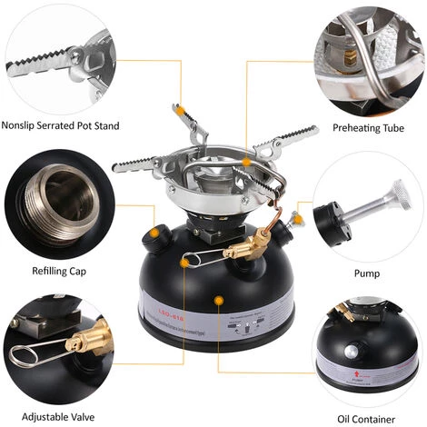 ASUPERMALL Rechaud A Essence Portable Pour Camping En Plein Air 5 ASUPERMALL Rechaud A Essence Portable Pour Camping En Plein Air – Image 3