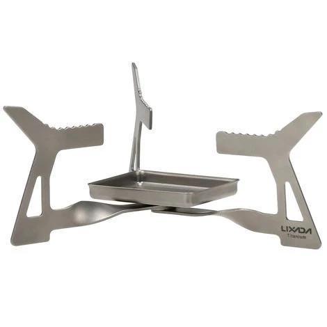 LIXADA Rechaud A Alcool Pliable En Titane Camping, 14 G 3 LIXADA Rechaud A Alcool Pliable En Titane Camping, 14 G