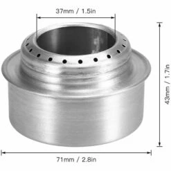 ASUPERMALL Mini Rechaud A Alcool En Alliage D'Aluminium, Avec Couvercle -Pas Cher Réchaud Boutique 18406444 4