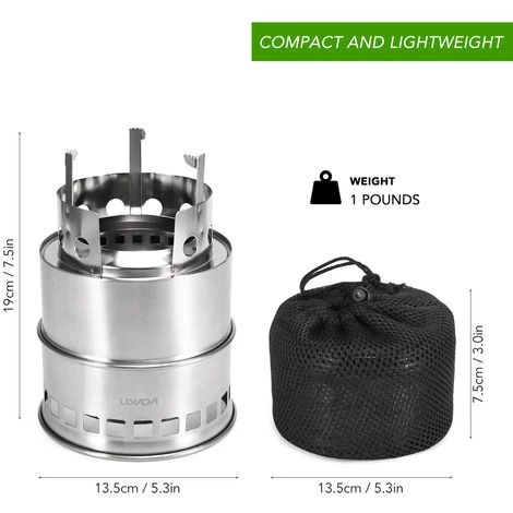 LIXADA Rechaud De Camping Pliant, Rechaud De Cuisson Exterieur 6 LIXADA Rechaud De Camping Pliant, Rechaud De Cuisson Exterieur – Image 4