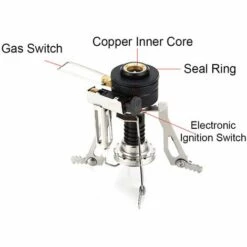 ASUPERMALL Mini Rechauds De Camping, Bruleurs De Poele A Gaz Exterieurs Pliants -Pas Cher Réchaud Boutique 18418331 4