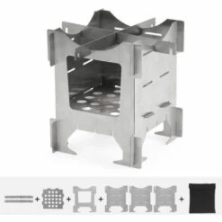 ASUPERMALL Poele A Bois Pliant En Titane, Poele De Camping En Plein Air 9 ASUPERMALL Poele A Bois Pliant En Titane, Poele De Camping En Plein Air -Pas Cher Réchaud Boutique 18449039 3