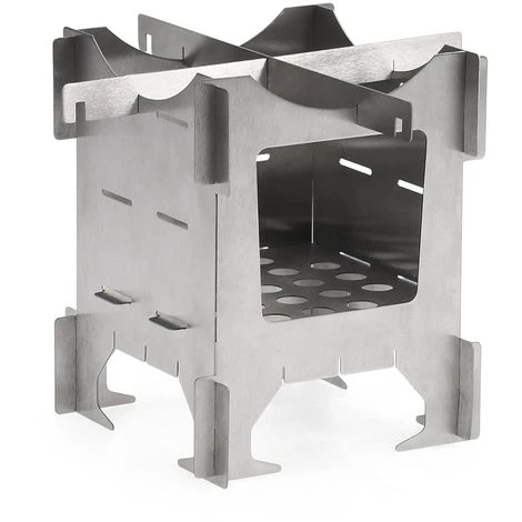 ASUPERMALL Poele A Bois Pliant En Titane, Poele De Camping En Plein Air 7 ASUPERMALL Poele A Bois Pliant En Titane, Poele De Camping En Plein Air – Image 5