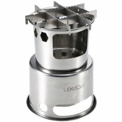LIXADA Poele A Bois Pliable, Acier Inoxydable