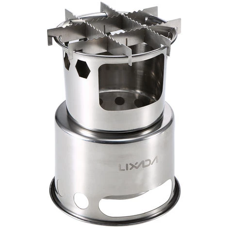 LIXADA Poele A Bois Pliable, Acier Inoxydable 3 LIXADA Poele A Bois Pliable, Acier Inoxydable