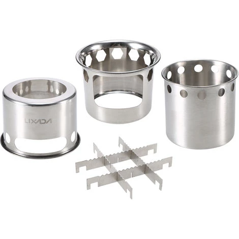 LIXADA Poele A Bois Pliable, Acier Inoxydable 6 LIXADA Poele A Bois Pliable, Acier Inoxydable – Image 4