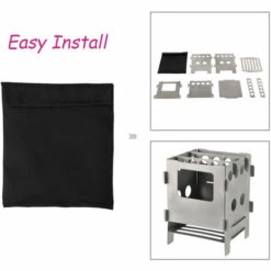 LIXADA Poele A Bois Pliant En Titane, Cuisine De Camping En Plein Air 7 LIXADA Poele A Bois Pliant En Titane, Cuisine De Camping En Plein Air -Pas Cher Réchaud Boutique 18616045 3