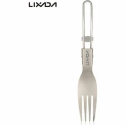 LIXADA Fourchette Pliante En Titane, Vaisselle D'Exterieur Ultralegere -Pas Cher Réchaud Boutique 19154299 3