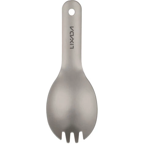 LIXADA Fourche En Titane A Manche Court, Couverts De Camping En Plein Air Ultra-Legers 7 LIXADA Fourche En Titane A Manche Court, Couverts De Camping En Plein Air Ultra-Legers – Image 5