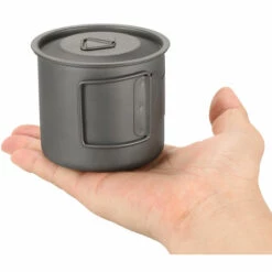 LIXADA Coupe En Titane Ultraleger, Avec Poignee Pliable, 300Ml -Pas Cher Réchaud Boutique 19154339 4