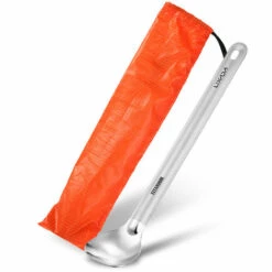 LIXADA Cuillere A Long Manche En Titane, Couverts De Camping En Plein Air