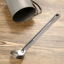 LIXADA Cuillere A Long Manche En Titane, Couverts De Camping En Plein Air -Pas Cher Réchaud Boutique 19154382 4
