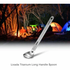 LIXADA Cuillere A Long Manche En Titane, Couverts De Camping En Plein Air -Pas Cher Réchaud Boutique 19154382 5