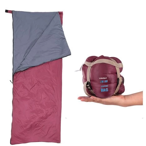 LIXADA Sac De Couchage De Voyage Pour Camping En Plein Air, 680G, 190 * 75Cm, Vin Rouge 6 LIXADA Sac De Couchage De Voyage Pour Camping En Plein Air, 680G, 190 * 75Cm, Vin Rouge – Image 4
