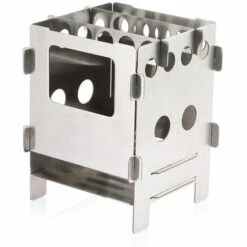 LIXADA Poele A Bois Pliant En Acier Inoxydable