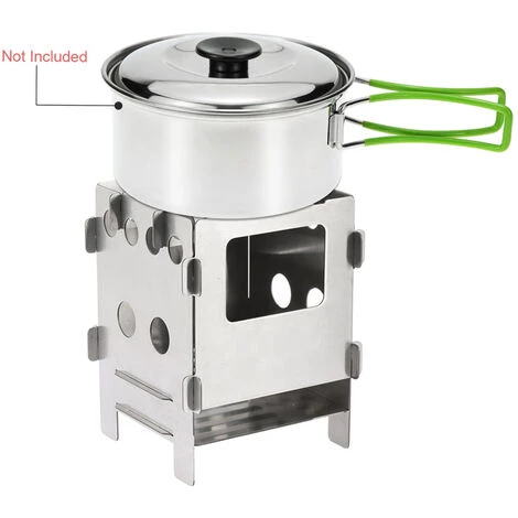 LIXADA Poele A Bois Pliant En Acier Inoxydable 5 LIXADA Poele A Bois Pliant En Acier Inoxydable – Image 3