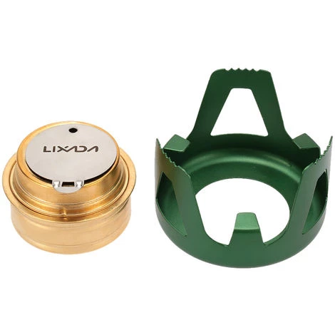 LIXADA Poele A Alcool Ultra-Leger En Alliage De Cuivre, Vert 4 LIXADA Poele A Alcool Ultra-Leger En Alliage De Cuivre, Vert – Image 2