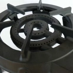 MEVA Rechaud Gaz Fonte Véritable 9.8 KW 4 Pieds 3 Robinets + Tuyau Gaz à Vis 1.50m + Détendeur Butane -Pas Cher Réchaud Boutique 19334680 3