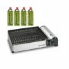 Barbecue Gaz Portable 1.9 KW Kemper Grille Anti Adhesive + 4 Cartouches Gaz Camping -Pas Cher Réchaud Boutique 2011983 1