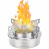 AOTU Rechaud-Vent Poele En Acier Inoxydable Alcool Poele Avec Croix Stands, At6388 2 AOTU Rechaud-Vent Poele En Acier Inoxydable Alcool Poele Avec Croix Stands, At6388 -Pas Cher Réchaud Boutique 23189591 1
