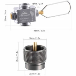 CAMPINGMOON Gas Saver Plus Avec Adaptateur Gaz Pour Camping Randonnee Pedestre, Ensemble 3 -Pas Cher Réchaud Boutique 23189778 3