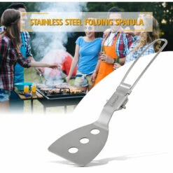 Pliant Lixada En Acier Inoxydable Spatule Alimentaire Turner Camping En Plein Air Accessoires De Cuisson -Pas Cher Réchaud Boutique 23190235 3
