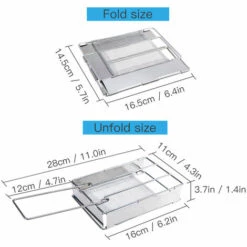 ASUPERMALL Plaque Grille-Pain En Acier Inoxydable Portable Pliable Pain Grille-Pain Grill Camping En Plein Air -Pas Cher Réchaud Boutique 23190402 5