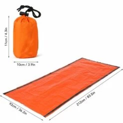 ASUPERMALL 2 Pcs Couverture D'Urgence Avec Compression Sac Portable Couchage D'Urgence Leger Sac Pour Camping Voyage Randonnee Pedestre, Orange 9 ASUPERMALL 2 Pcs Couverture D'Urgence Avec Compression Sac Portable Couchage D'Urgence Leger Sac Pour Camping Voyage Randonnee Pedestre, Orange -Pas Cher Réchaud Boutique 23193872 3