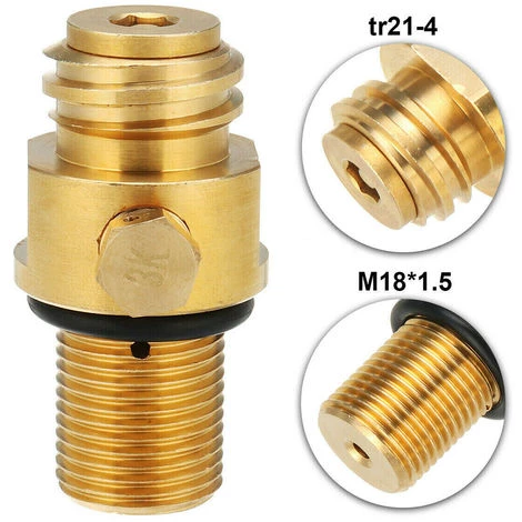 ASUPERMALL M18 * 1,5 Co2 Adaptateur Valve Transverter Convient Fot Replaceable Machine Soda 5 ASUPERMALL M18 * 1,5 Co2 Adaptateur Valve Transverter Convient Fot Replaceable Machine Soda – Image 3