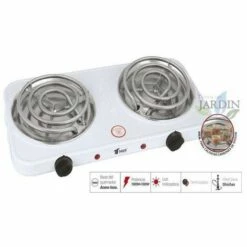 SUINGA Cuisinière électrique Portable, 2 Brûleurs, Spéciale Pour Les Charbons Shisha