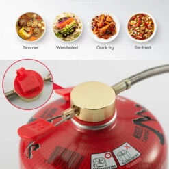 ASUPERMALL Haute Puissance Neuf Rechaud De Camping, Gris, 1M Seul Tuyau -Pas Cher Réchaud Boutique 27555327 3