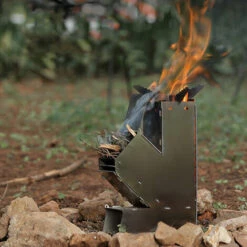 ASUPERMALL Amovible Poele A Fusee Portable, Trompette -Pas Cher Réchaud Boutique 27594065 4