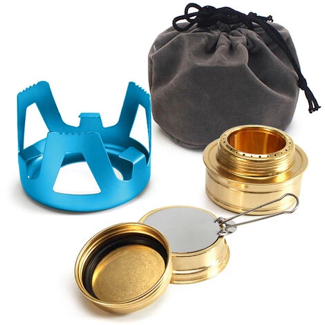 ASUPERMALL Mini Poele A Alcool Stentee Bleu Clair 4 ASUPERMALL Mini Poele A Alcool Stentee Bleu Clair – Image 2