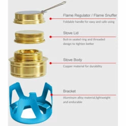 ASUPERMALL Mini Poele A Alcool Stentee Bleu Clair 9 ASUPERMALL Mini Poele A Alcool Stentee Bleu Clair -Pas Cher Réchaud Boutique 27594659 3