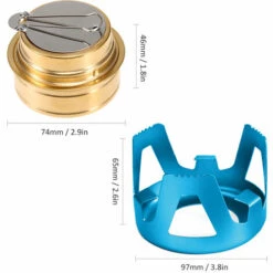 ASUPERMALL Mini Poele A Alcool Stentee Bleu Clair 11 ASUPERMALL Mini Poele A Alcool Stentee Bleu Clair -Pas Cher Réchaud Boutique 27594659 5