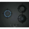 BOSCH PNC6B6B10 Plaque De Cuisson Gaz - 3 Foyers - 7500 W - L 59 X P 52cm - Revetement Verre - Coloris Noir
