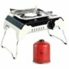 Réchaud à Gaz 2400W SILVER 1 Allumage Piezo + Cartouche Gaz Mallette De Transport FIVESTAR -Pas Cher Réchaud Boutique 28175018 1
