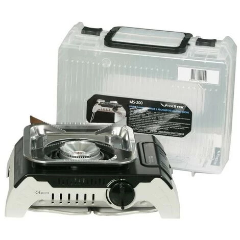 Réchaud à Gaz 2400W SILVER 1 Allumage Piezo + Cartouche Gaz Mallette De Transport FIVESTAR 7 Réchaud à Gaz 2400W SILVER 1 Allumage Piezo + Cartouche Gaz Mallette De Transport FIVESTAR – Image 5